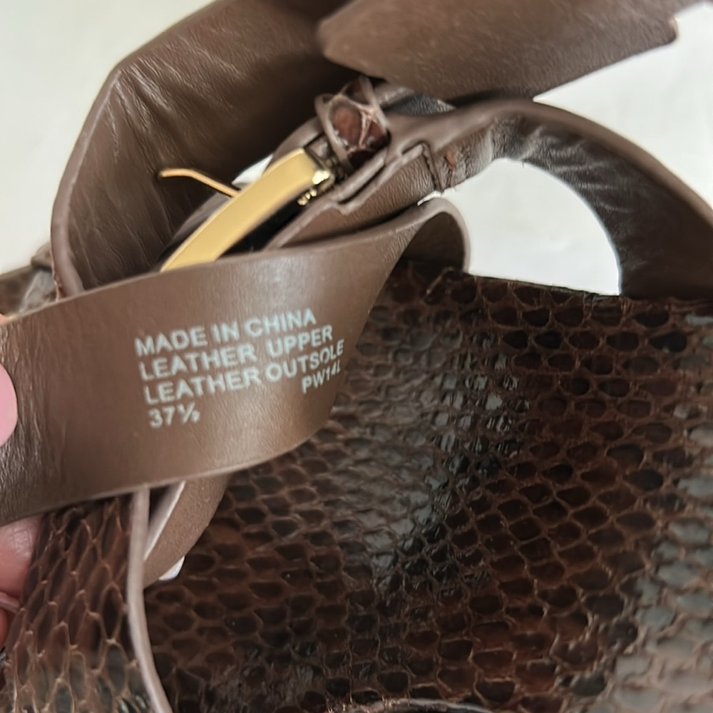 Michael Kors Collection Varick
Snake Print Wedge Sandals - Picture 10 of 17